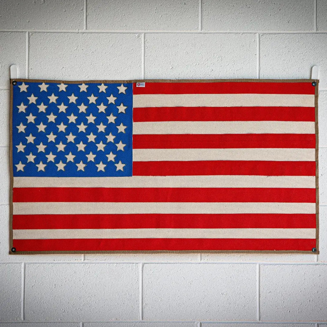 American Flag - Fire Hose by Recycled Firefighter, Southern home decor detail photo 2