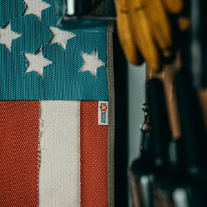 American Flag - Fire Hose by Recycled Firefighter, Southern home decor detail photo 3