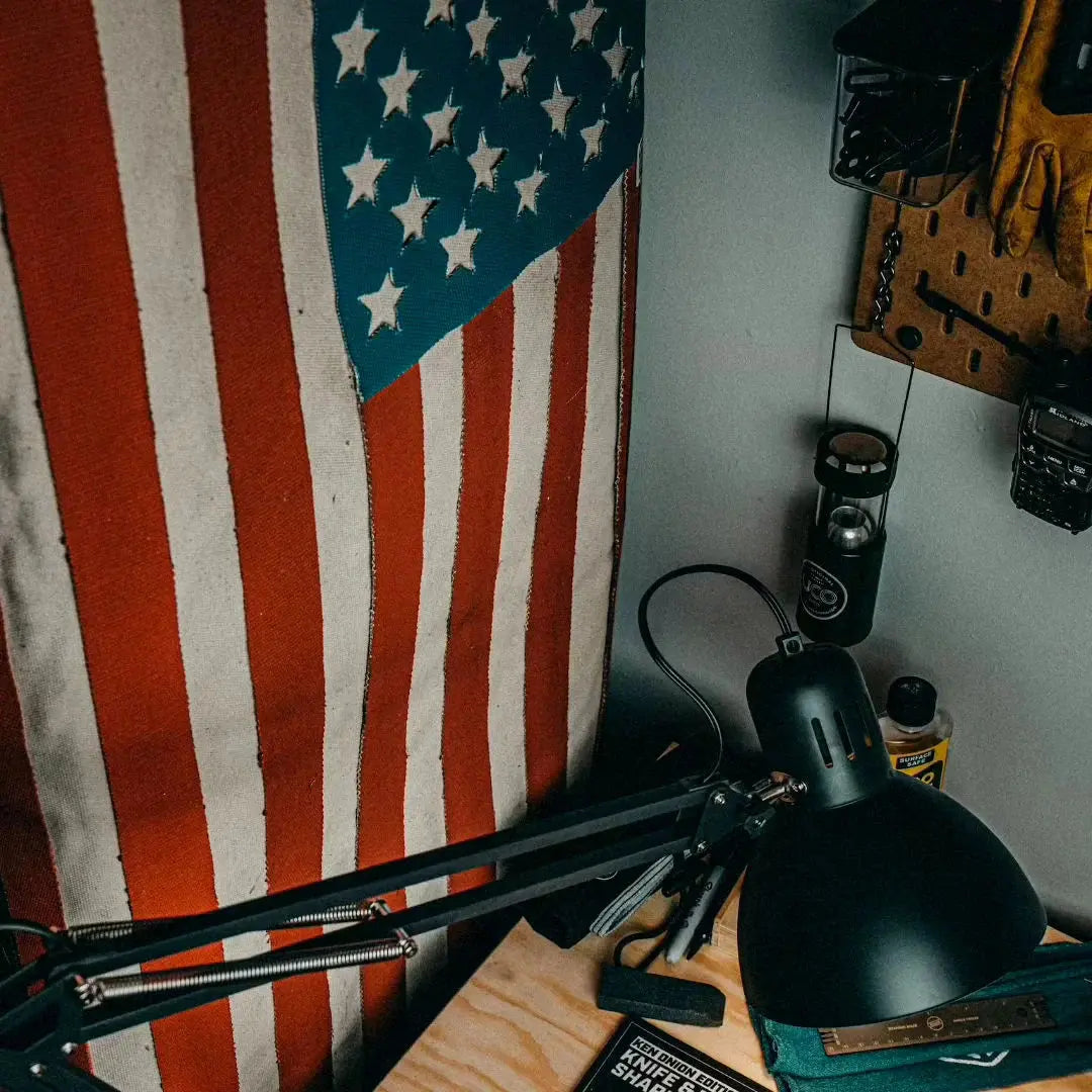 American Flag - Fire Hose by Recycled Firefighter, Southern home decor detail photo 4