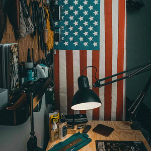 American Flag - Fire Hose by Recycled Firefighter, Southern home decor detail photo 6