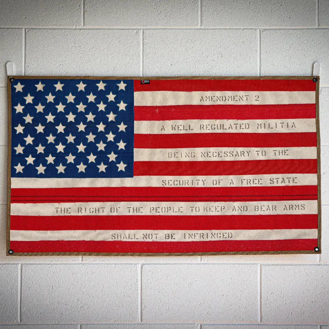 American Flag - Fire Hose - Second Amendment by Recycled Firefighter, Southern home decor detail photo 2