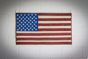 American Flag - Fire Hose - Vintage by Recycled Firefighter, Southern home decor detail photo 2