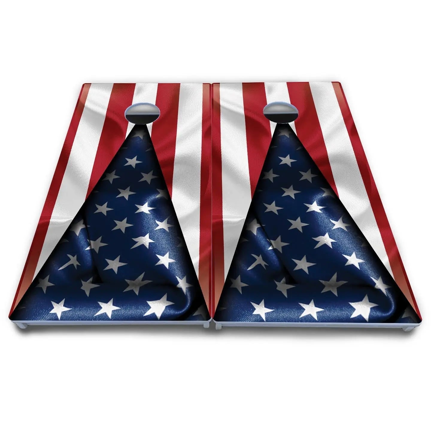 American Flag Triangle Cornhole Boards - All Weather Series by Cornhole Solutions, custom cornhole board detail photo 4