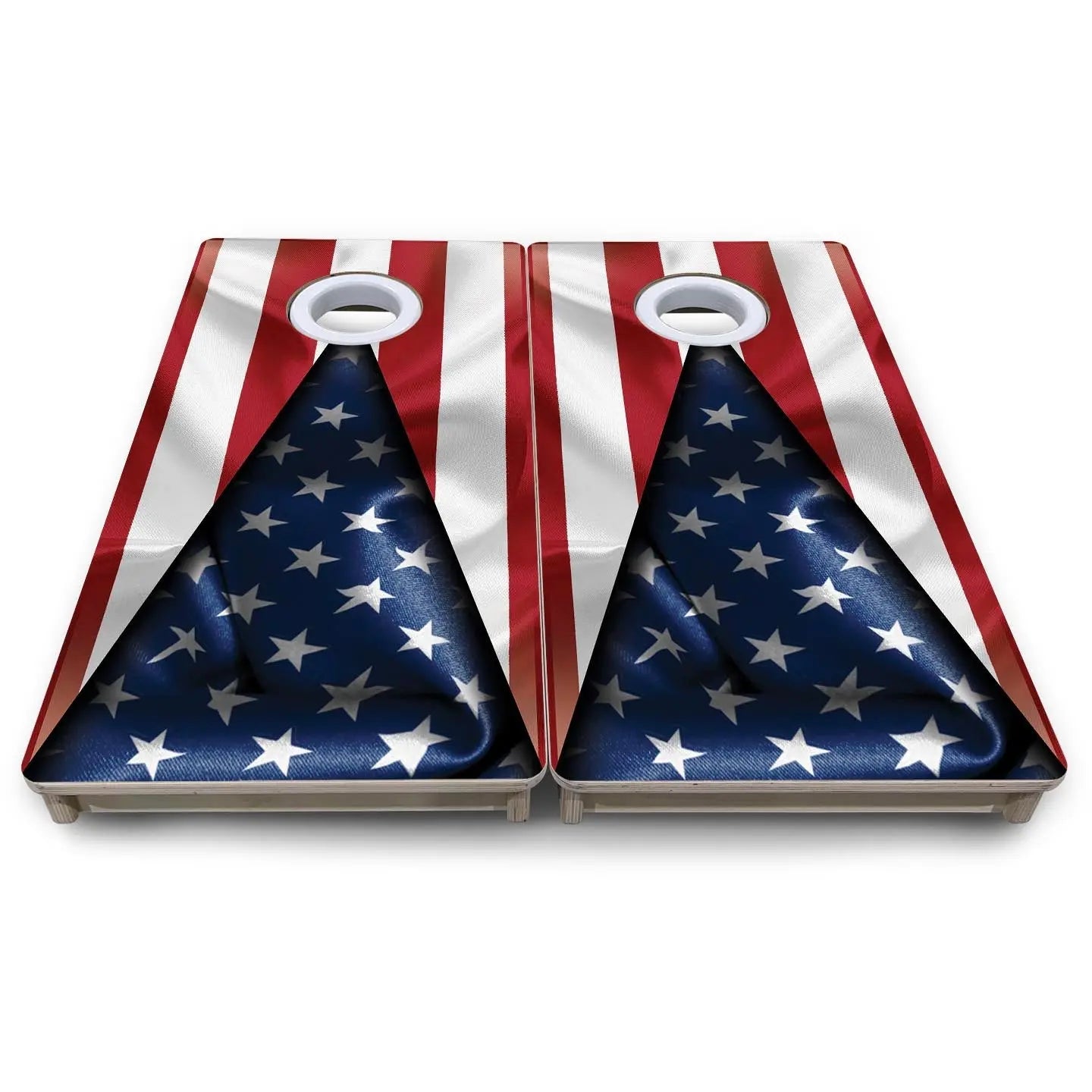 American Flag Triangle - Mini or Vacation Size Cornhole Boards by Cornhole Solutions, custom cornhole board detail photo 8
