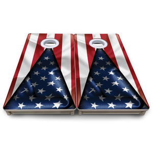American Flag Triangle - Mini or Vacation Size Cornhole Boards by Cornhole Solutions, custom cornhole board detail photo 8