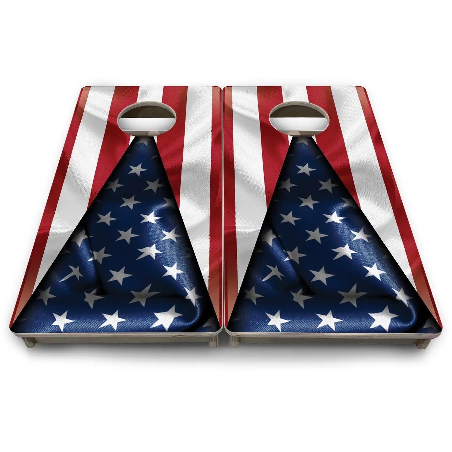 American Flag Triangle - Mini or Vacation Size Cornhole Boards by Cornhole Solutions, custom cornhole board detail photo 9