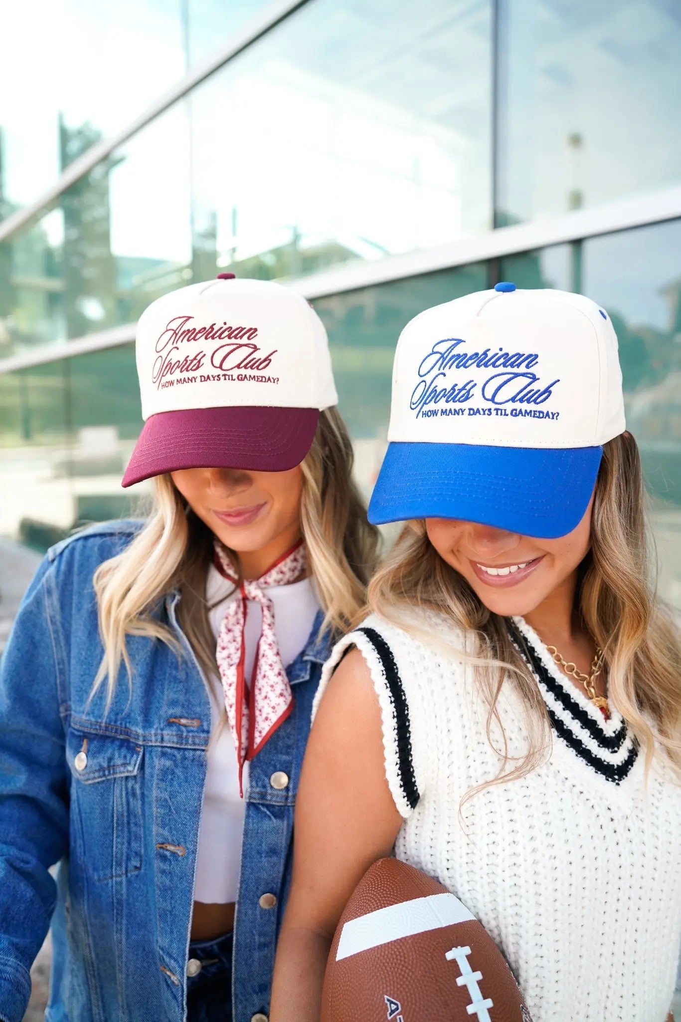 American Sports Club Vintage Trucker Hat by KenzKustomz, Southern lifestyle apparel detail photo 4
