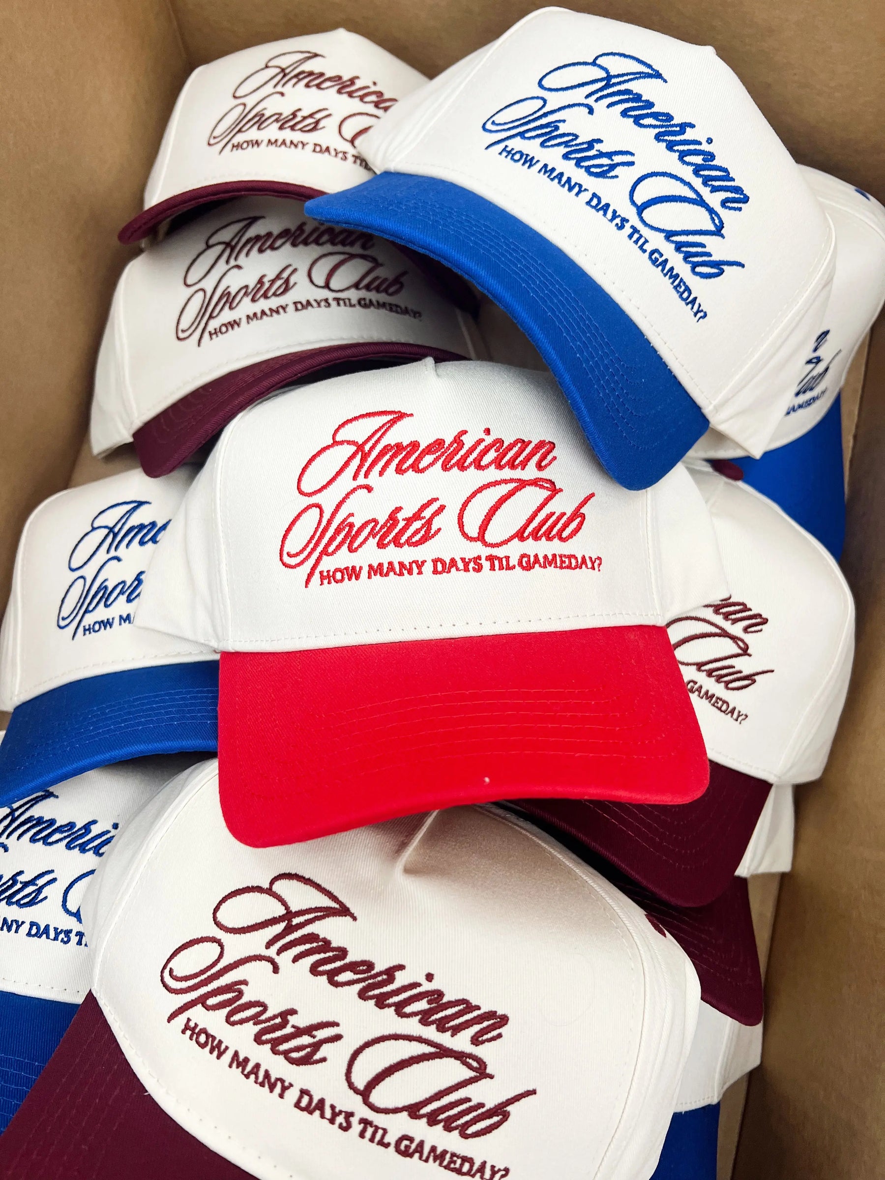 American Sports Club Vintage Trucker Hat by KenzKustomz, Southern lifestyle apparel detail photo 23