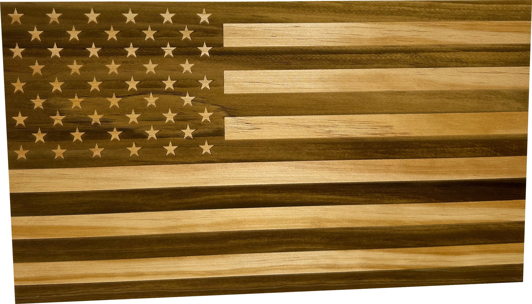 American Flag Hidden Gun Storage Decorative & Secure Wall-Mounted Concealed Gun Cabinet (Natural) by Bellewood Designs, Southern home decor detail photo 3