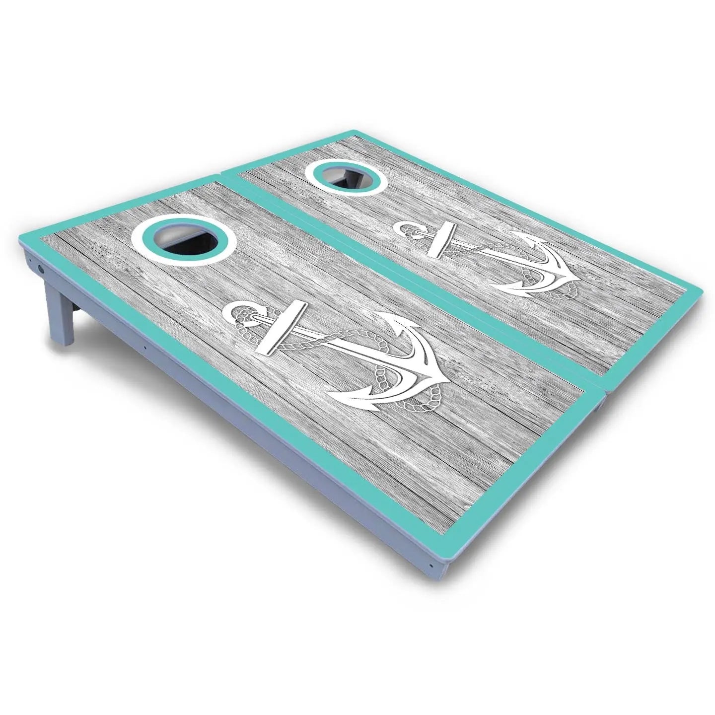 Anchor & Compass Cornhole Boards - All Weather Series by Cornhole Solutions, custom cornhole board detail photo 3