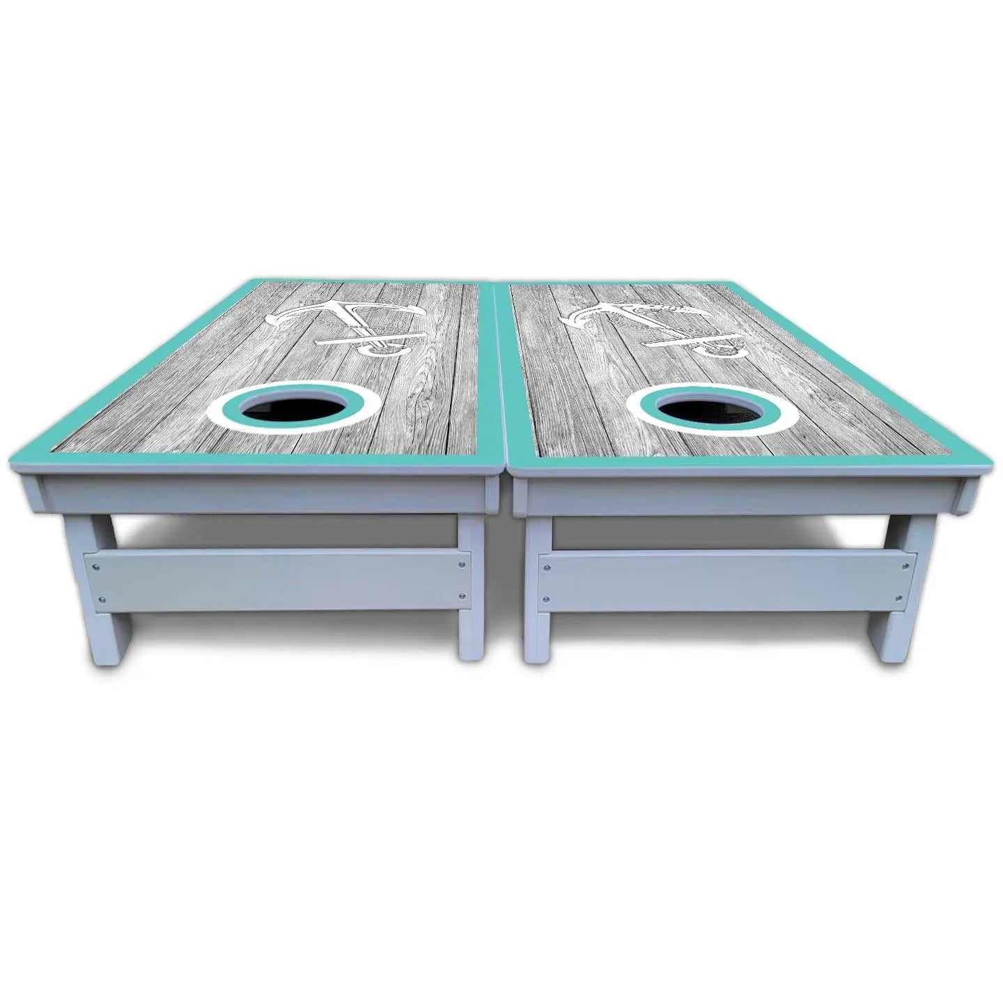Anchor & Compass Cornhole Boards - All Weather Series by Cornhole Solutions, custom cornhole board detail photo 6