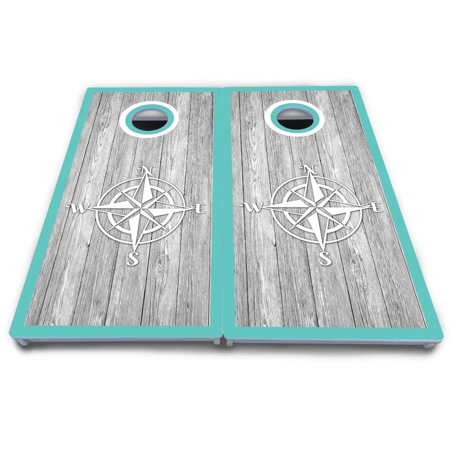 Anchor & Compass Cornhole Boards - All Weather Series by Cornhole Solutions, custom cornhole board detail photo 7