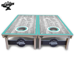 Anchor & Compass Cornhole Boards - Pro Solution Elite Series by Cornhole Solutions, custom cornhole board detail photo 9