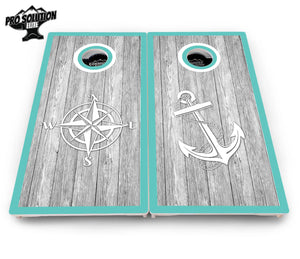 Anchor & Compass Cornhole Boards - Pro Solution Elite Series by Cornhole Solutions, custom cornhole board detail photo 13