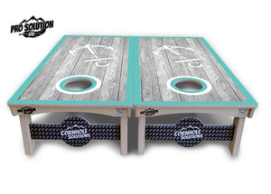 Anchor & Compass Cornhole Boards - Pro Solution Lite Series by Cornhole Solutions, custom cornhole board detail photo 5