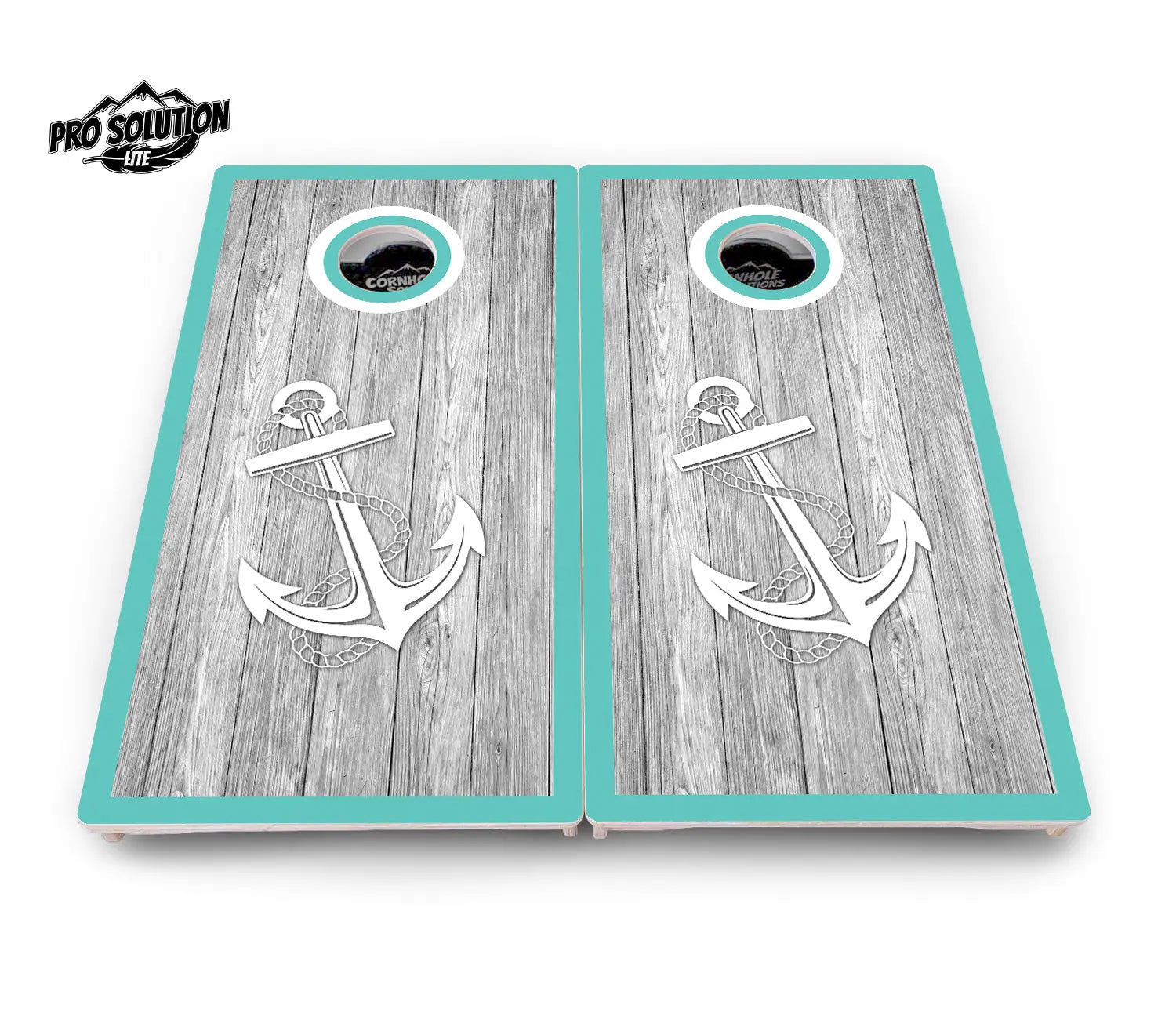 Anchor & Compass Cornhole Boards - Pro Solution Lite Series by Cornhole Solutions, custom cornhole board detail photo 7
