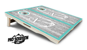 Anchor & Compass Cornhole Boards - Pro Solution Lite Series by Cornhole Solutions, custom cornhole board detail photo 8