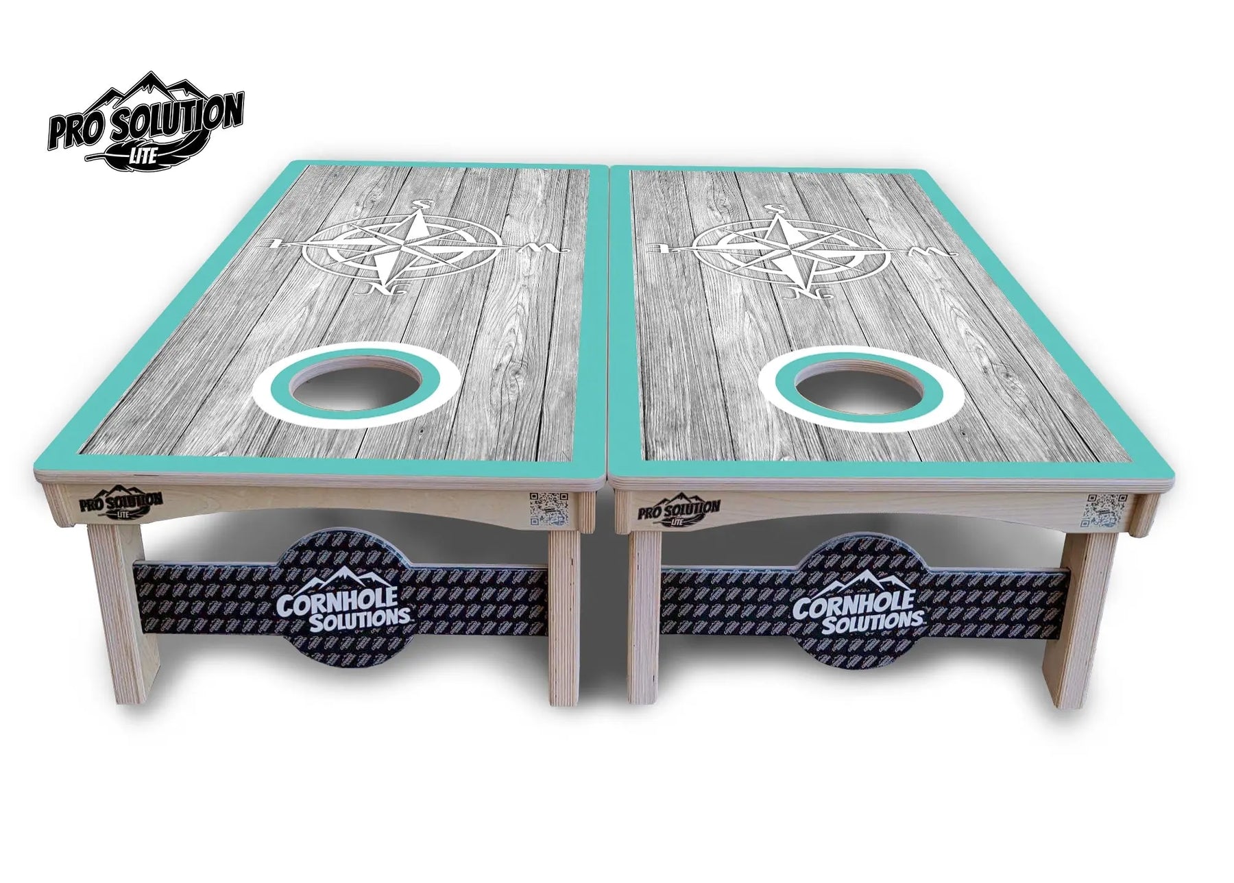 Anchor & Compass Cornhole Boards - Pro Solution Lite Series by Cornhole Solutions, custom cornhole board detail photo 9
