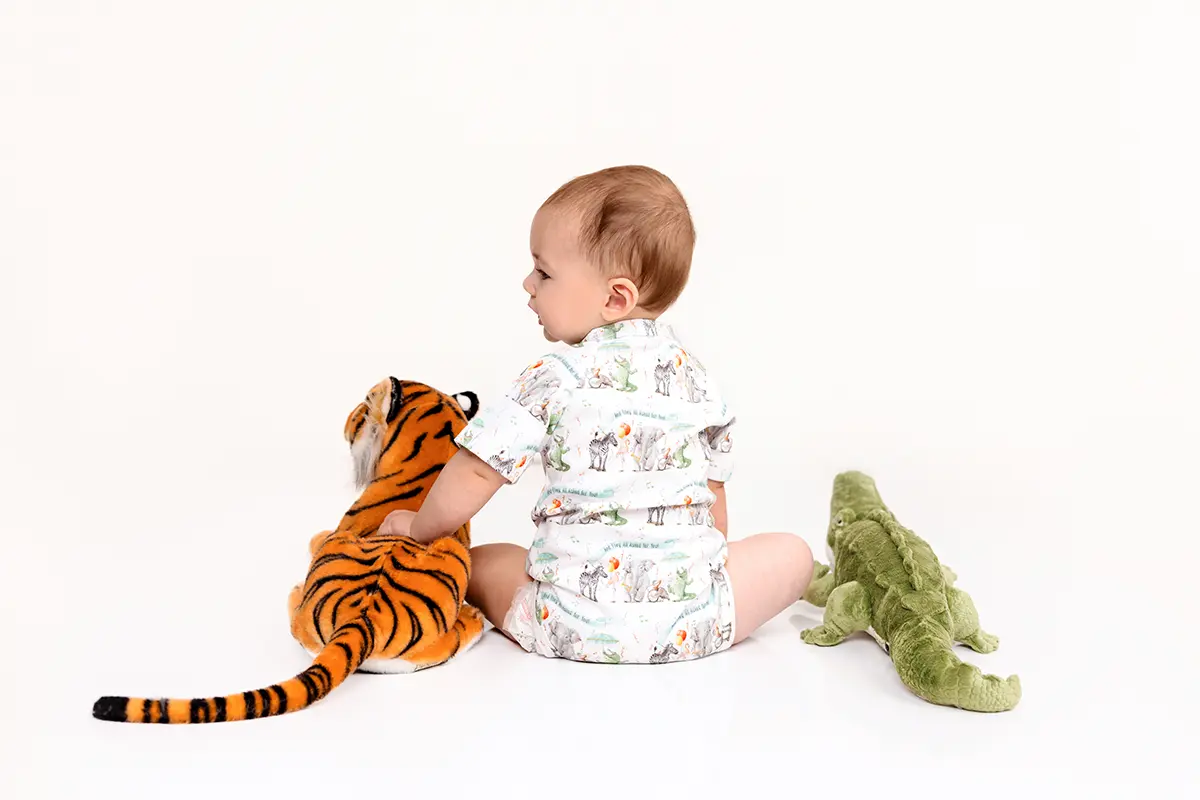 And They All Asked for You Organic Cotton Baby Onesie by Nola Tawk, Southern lifestyle apparel detail photo 2