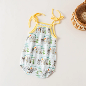 And They All Asked for You Organic Cotton Shoulder-Tie Onesie by Nola Tawk, Southern lifestyle apparel main product photo