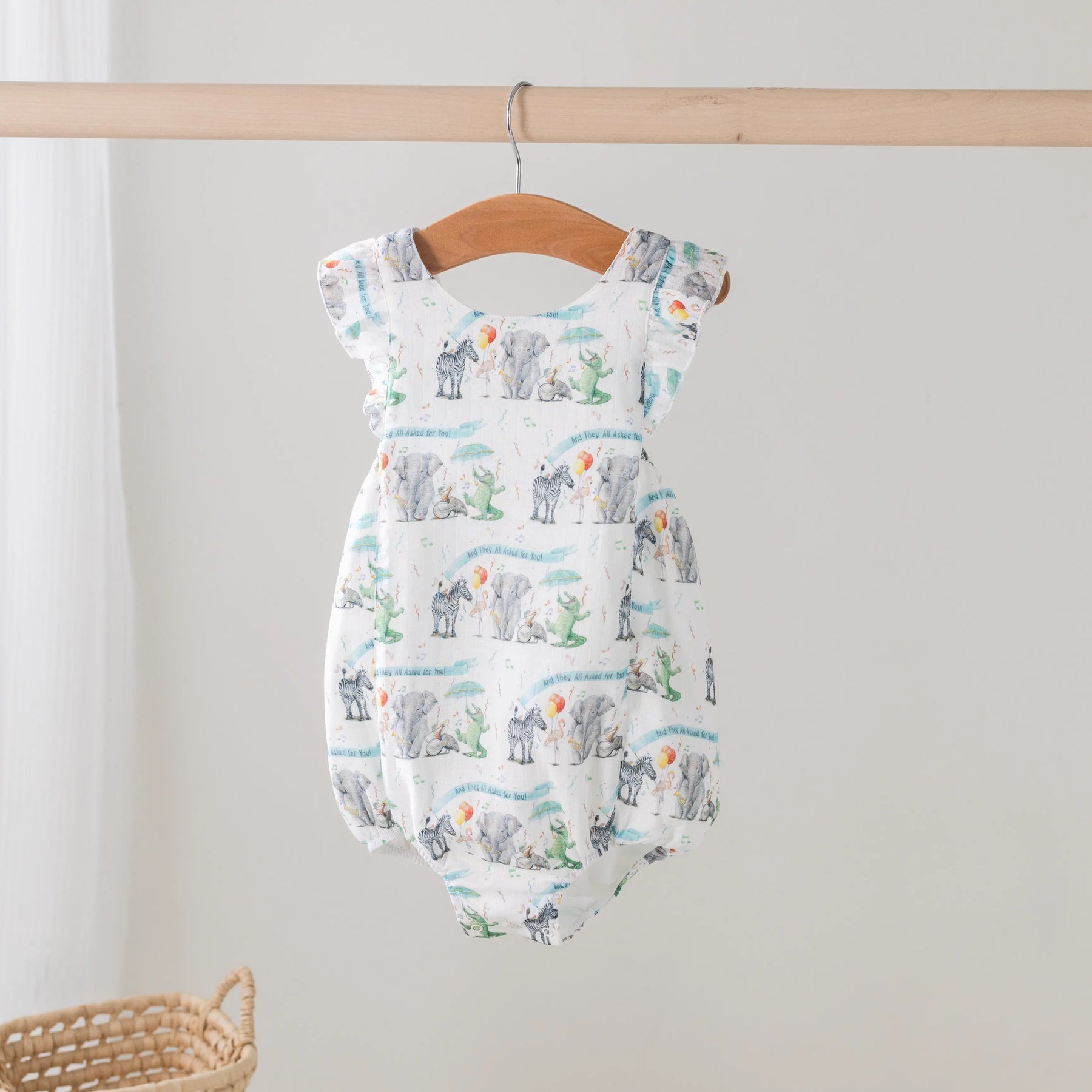 And They All Asked for You Organic Muslin Bubble Romper by Nola Tawk, Southern lifestyle apparel main product photo