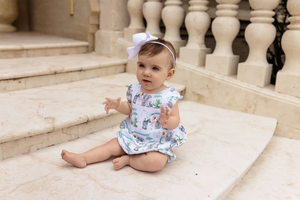And They All Asked for You Organic Muslin Bubble Romper by Nola Tawk, Southern lifestyle apparel detail photo 2