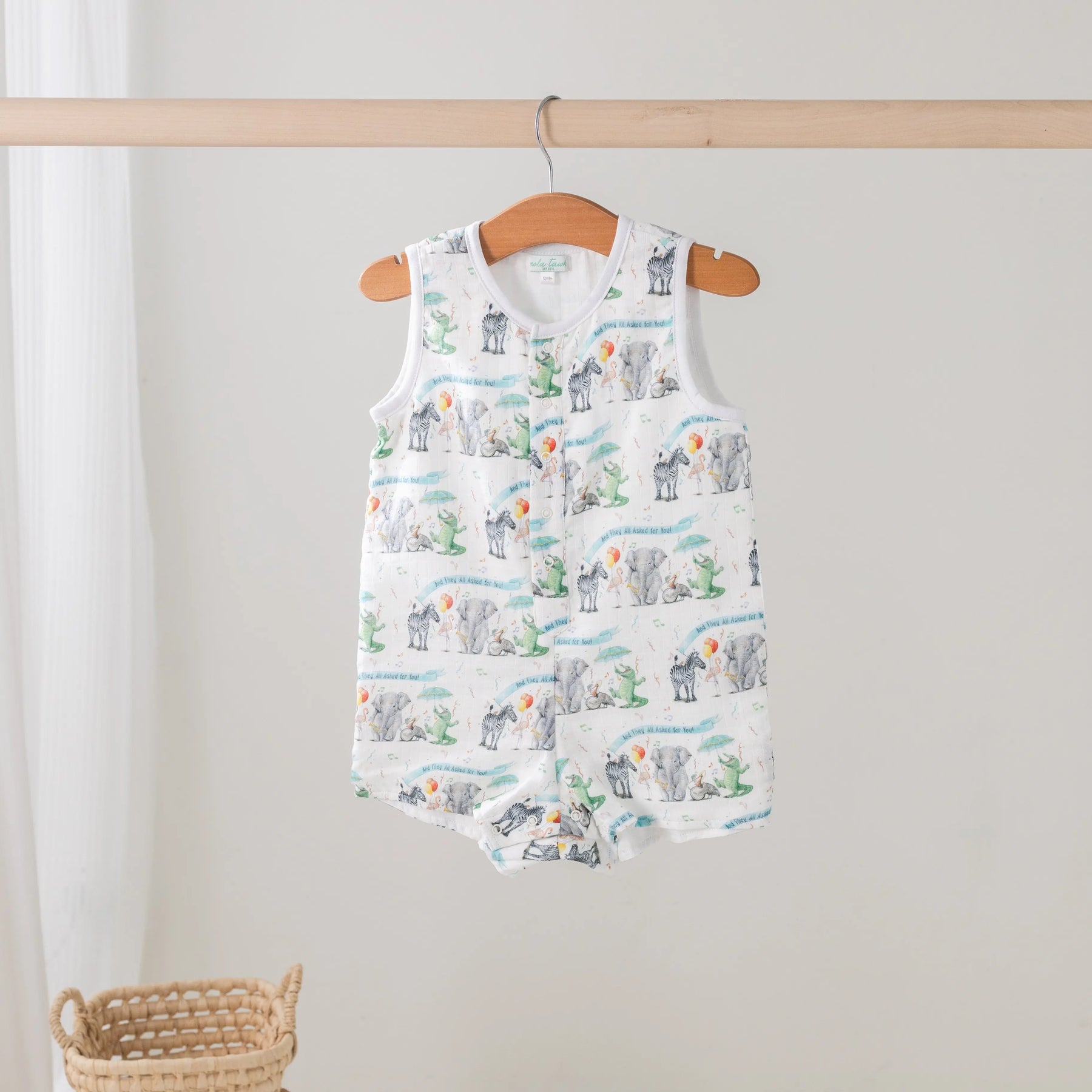 And They All Asked for You Organic Muslin Shortall by Nola Tawk, children's boutique clothing main product photo