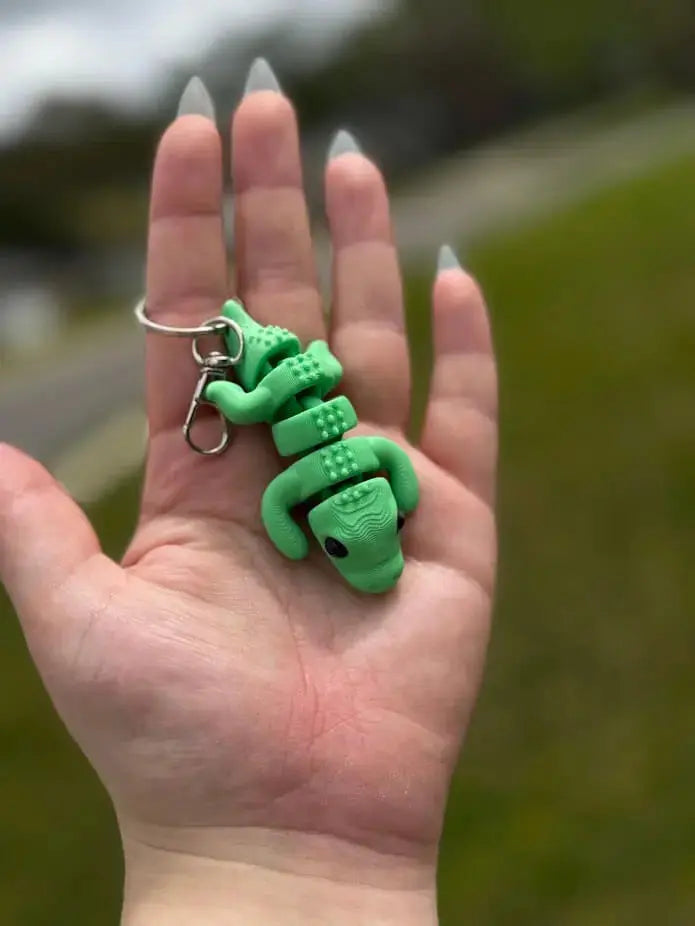 3D Printed Animal Keychains | Whimsical Backpack & Bag Charms by Mushroom Lady Co, paper gift detail photo 6