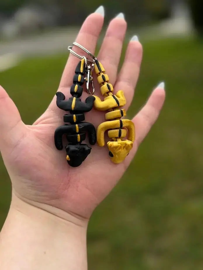3D Printed Animal Keychains | Whimsical Backpack & Bag Charms by Mushroom Lady Co, paper gift detail photo 9