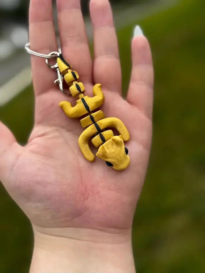 3D Printed Animal Keychains | Whimsical Backpack & Bag Charms by Mushroom Lady Co, paper gift detail photo 11