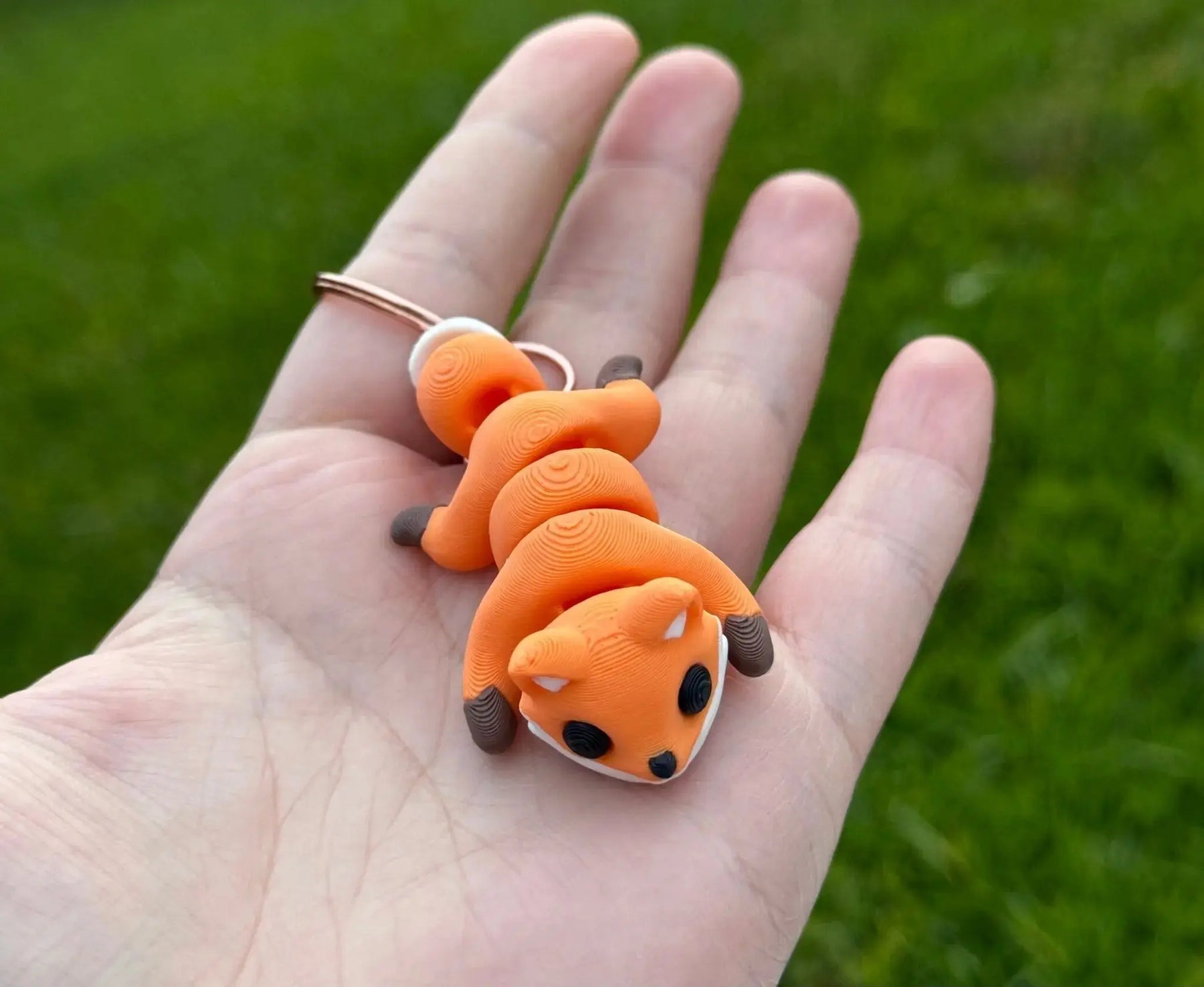 3D Printed Animal Keychains | Whimsical Backpack & Bag Charms by Mushroom Lady Co, paper gift detail photo 15