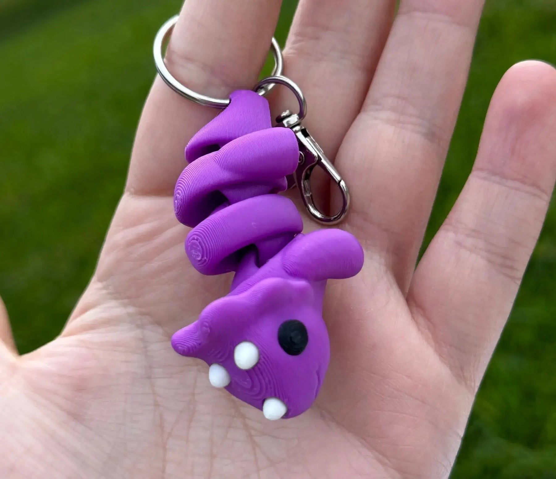 3D Printed Animal Keychains | Whimsical Backpack & Bag Charms by Mushroom Lady Co, paper gift detail photo 17