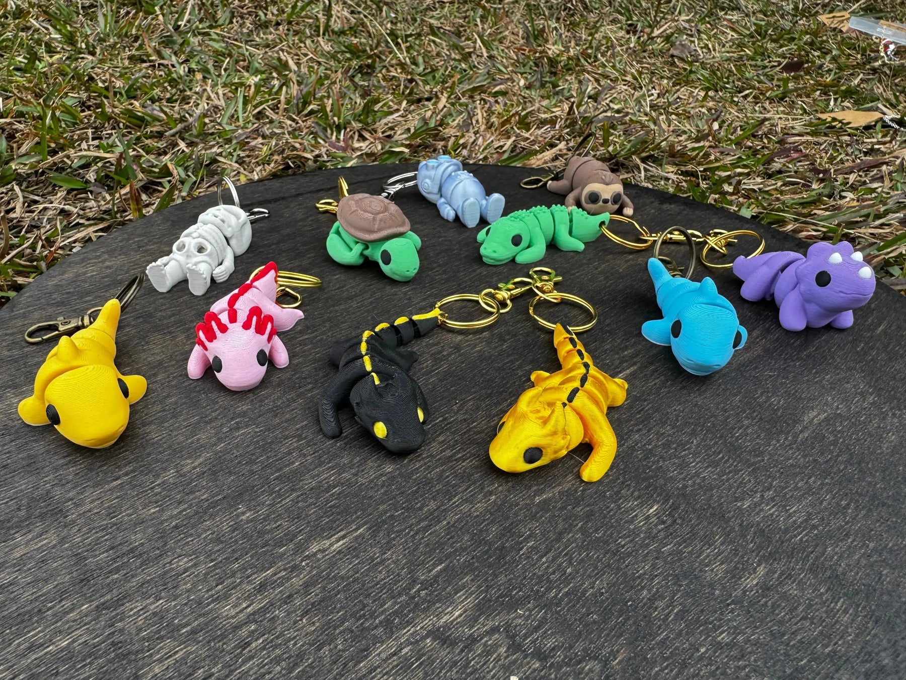 3D Printed Animal Keychains | Whimsical Backpack & Bag Charms by Mushroom Lady Co, paper gift detail photo 2