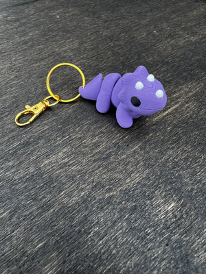 3D Printed Animal Keychains | Whimsical Backpack & Bag Charms by Mushroom Lady Co, paper gift detail photo 16