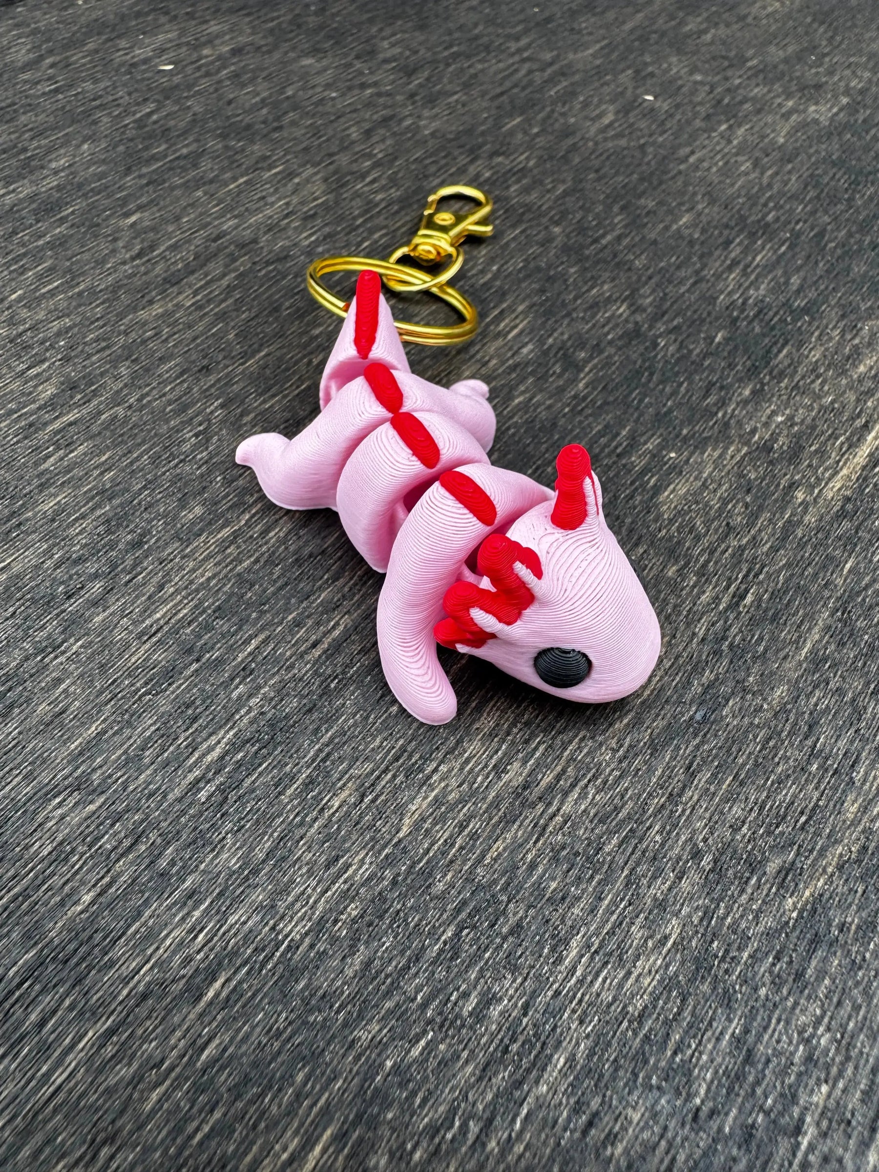 3D Printed Animal Keychains | Whimsical Backpack & Bag Charms by Mushroom Lady Co, paper gift detail photo 7