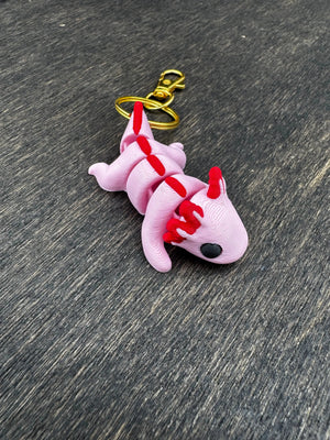 3D Printed Animal Keychains | Whimsical Backpack & Bag Charms by Mushroom Lady Co, paper gift detail photo 7