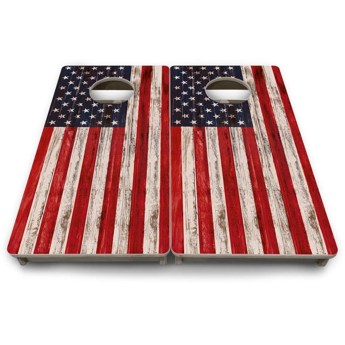 Antique Flag - Mini or Vacation Size Cornhole Boards by Cornhole Solutions, custom cornhole board detail photo 9