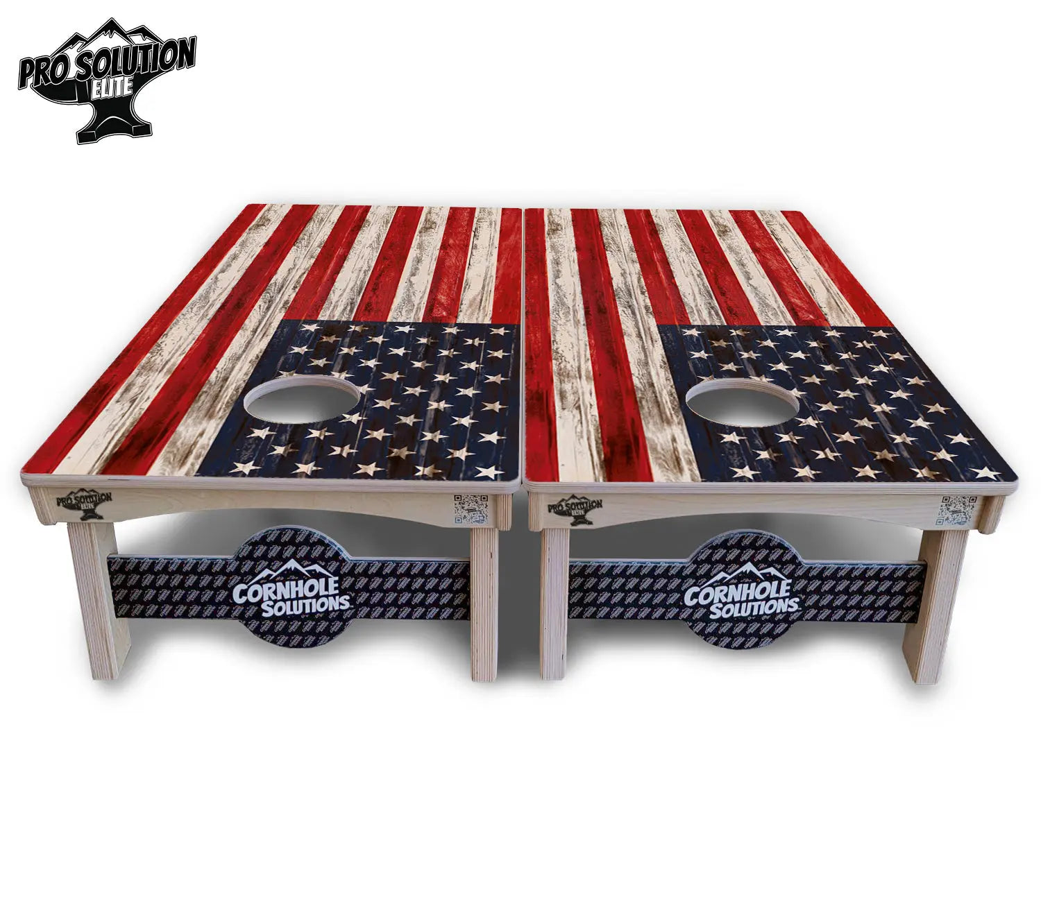 Antique Flag510 Cornhole Boards - Pro Solution Elite Series by Cornhole Solutions, custom cornhole board detail photo 3