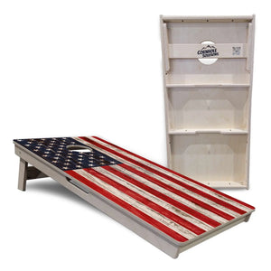 Antique Flag510 Cornhole Boards - Professional Tournament Series by Cornhole Solutions, custom cornhole board detail photo 4
