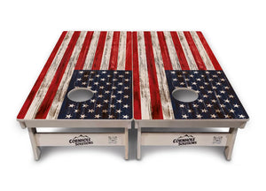 Antique Flag510 Cornhole Boards - Professional Tournament Series by Cornhole Solutions, custom cornhole board detail photo 5