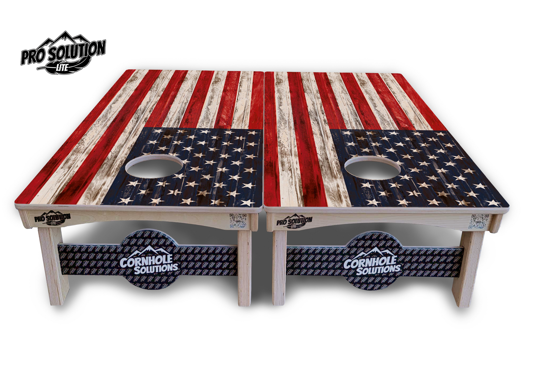 Antique Flag510 Cornhole Boards - Pro Solution Lite Series by Cornhole Solutions, custom cornhole board detail photo 3
