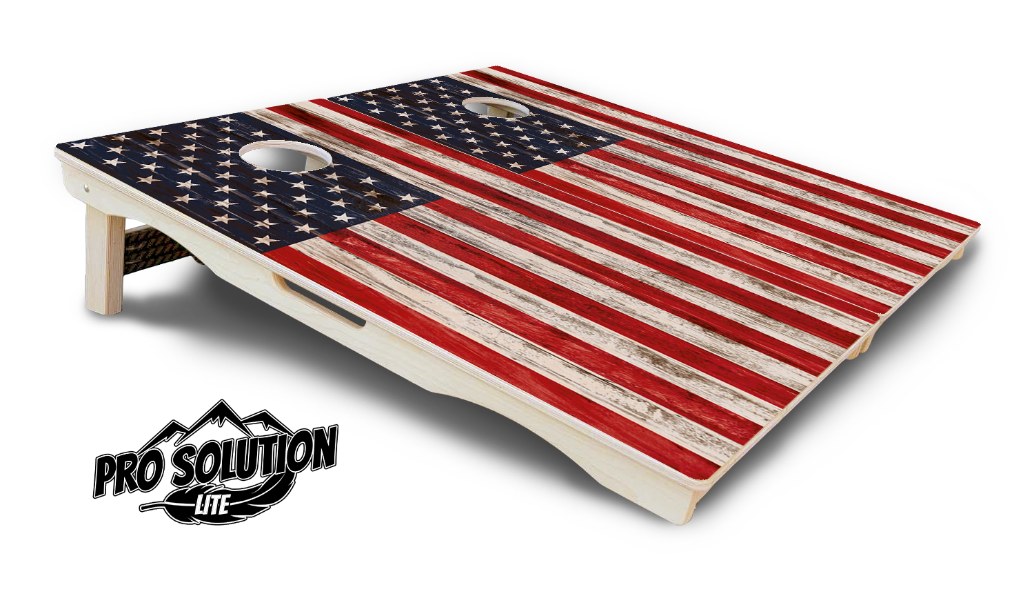 Antique Flag510 Cornhole Boards - Pro Solution Lite Series by Cornhole Solutions, custom cornhole board detail photo 5