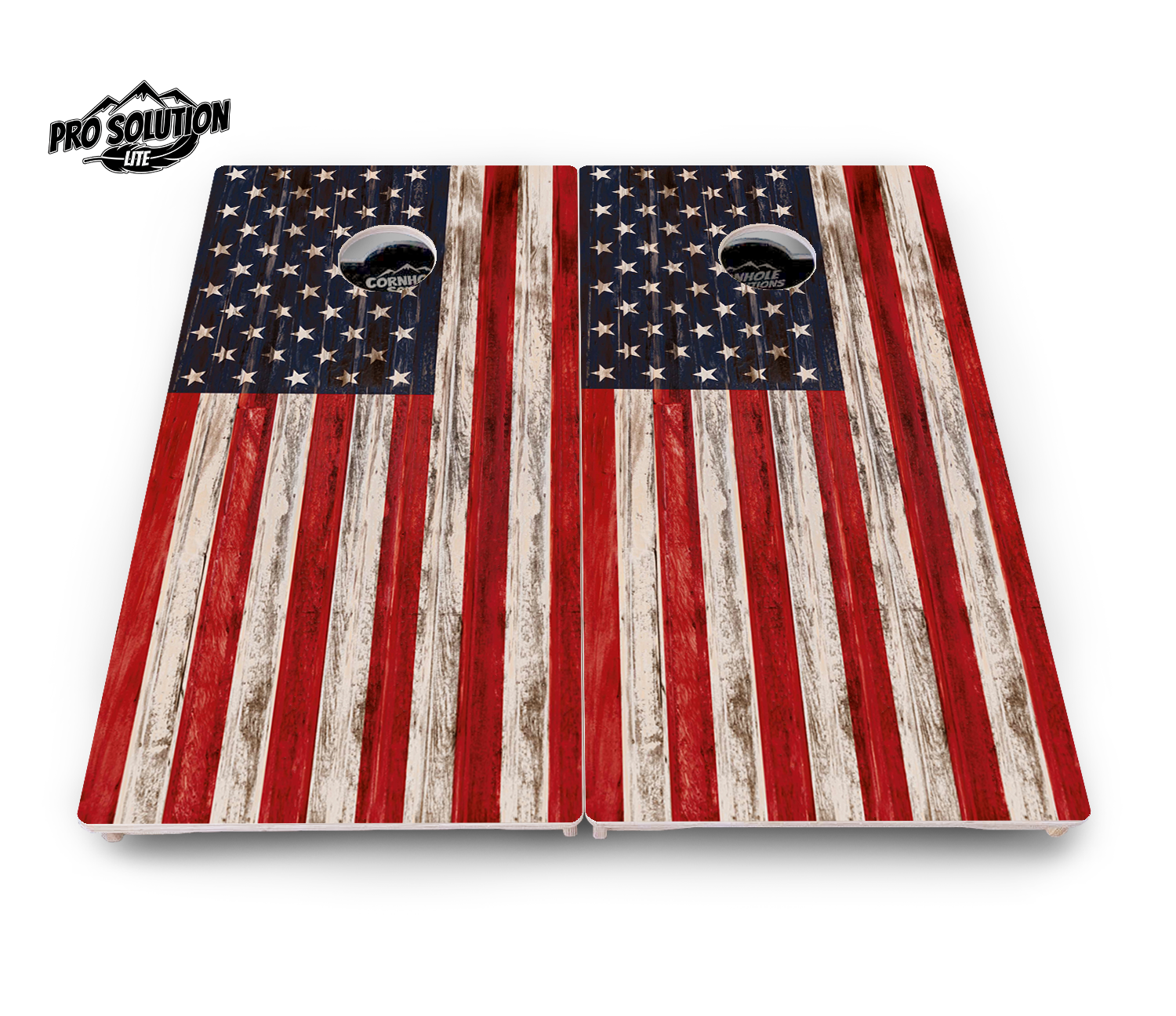 Antique Flag510 Cornhole Boards - Pro Solution Lite Series by Cornhole Solutions, custom cornhole board detail photo 2