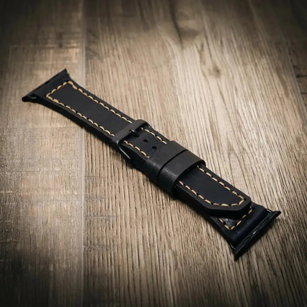 Bull Sheath Leather handmade Apple Watch band