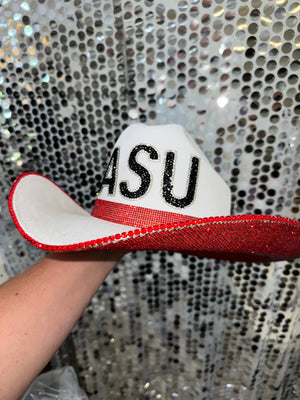 Arkansas State University Hat by Rhinestone Cowgirl, Southern lifestyle apparel detail photo 2