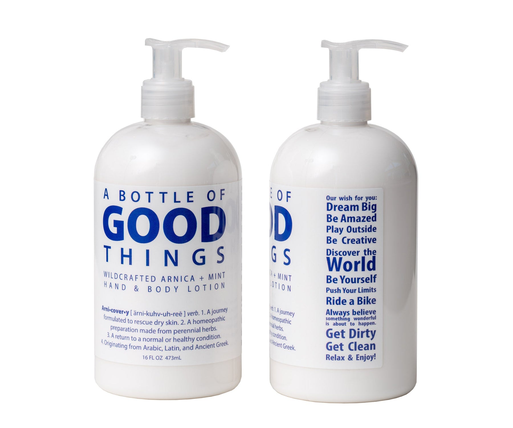 Arni•cover•y Arnica + Mint Lotion ~ 16 oz. by Essential Journeys, natural skincare detail photo 9