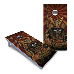 Artist Series Cornhole Boards - All Weather Series - Samurai by Cornhole Solutions, custom cornhole board detail photo 2