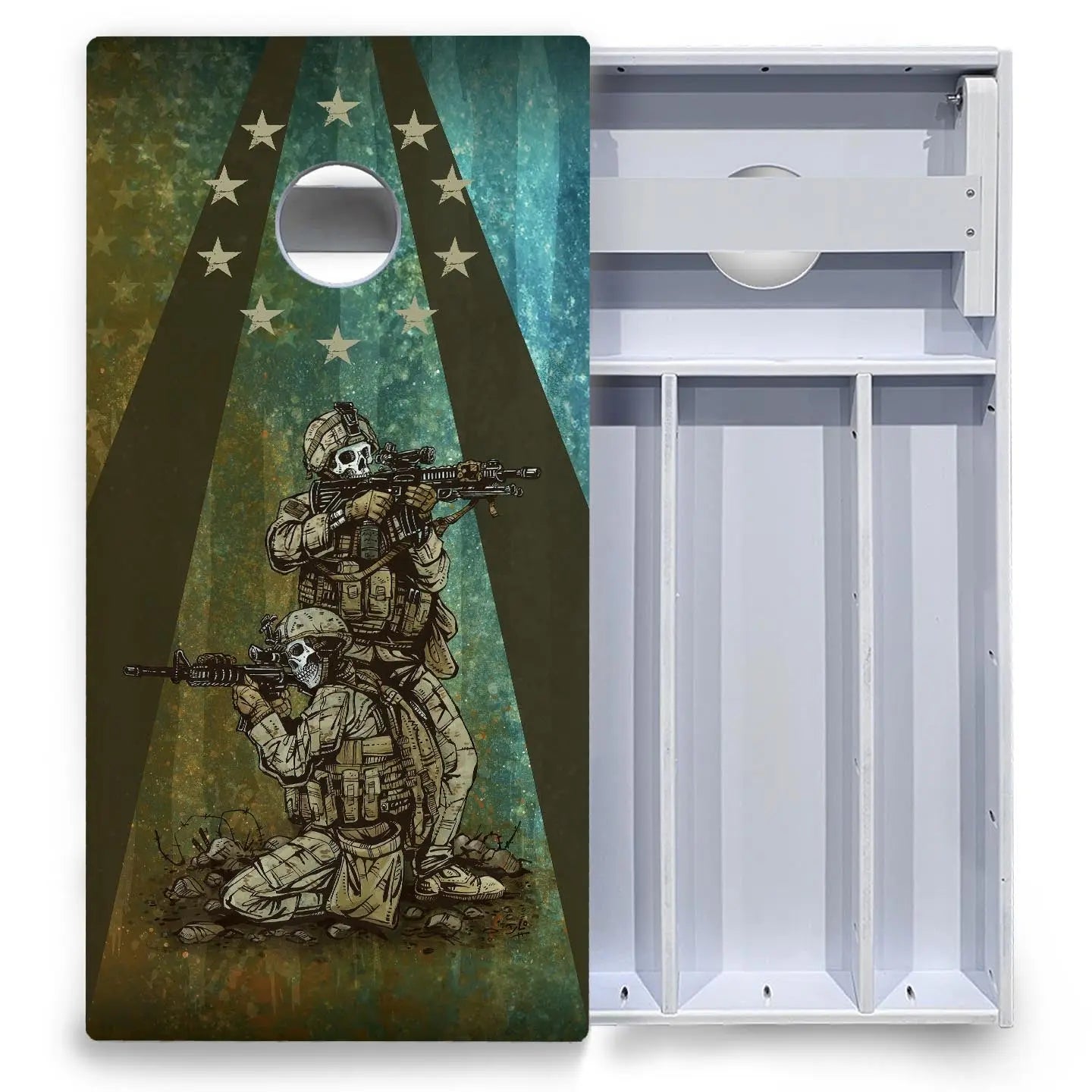 Artist Series Cornhole Boards - All Weather Series - Split Design by Cornhole Solutions, Southern home decor detail photo 8