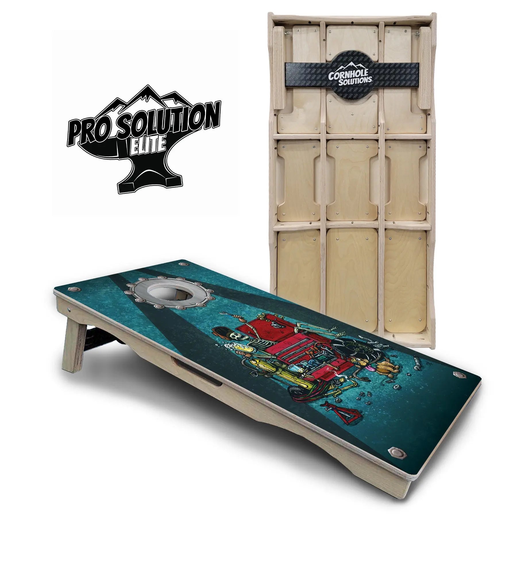 Artist Series Cornhole Boards - Pro Solution Elite Series by Cornhole Solutions, custom cornhole board detail photo 3