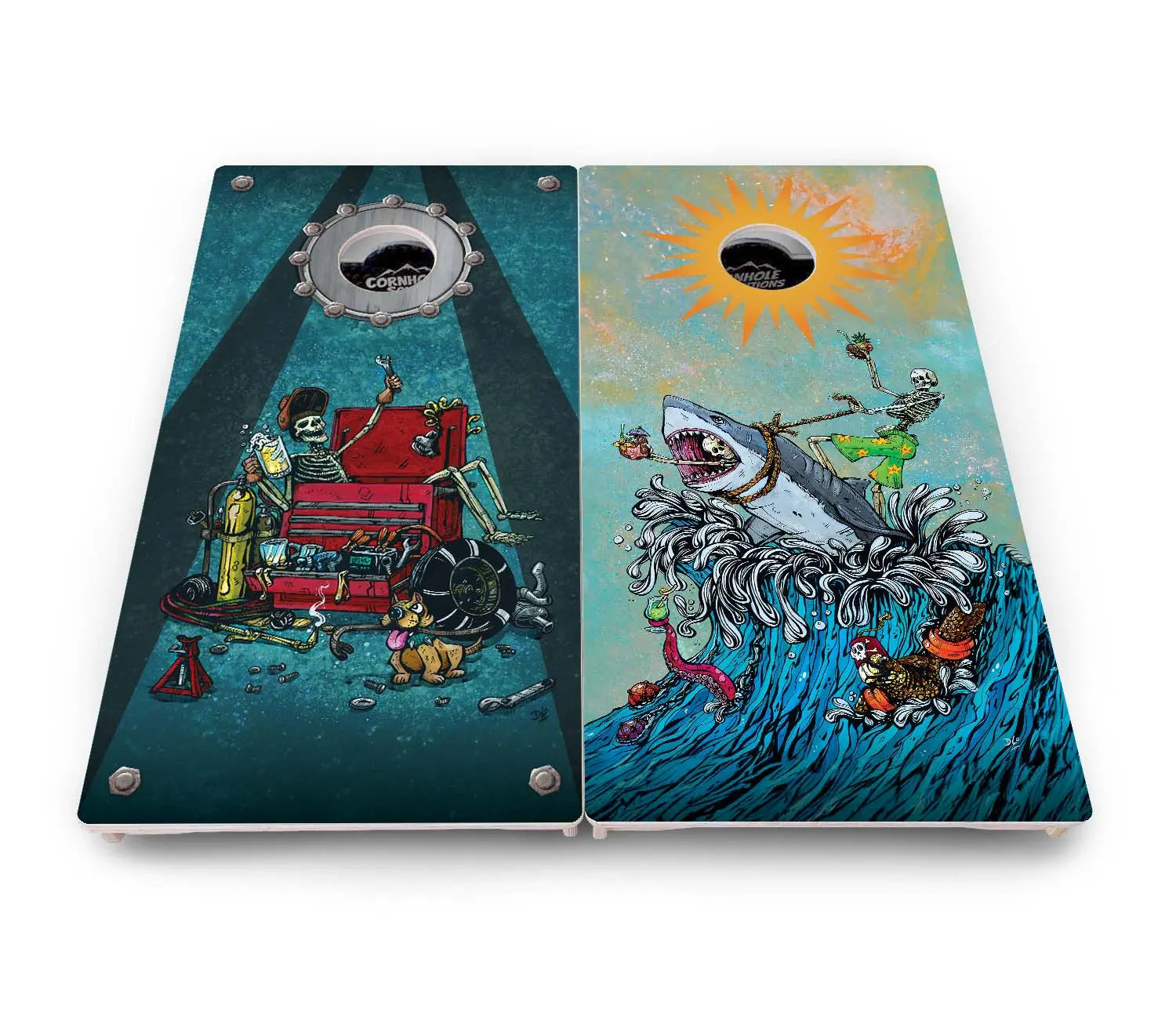 Artist Series Cornhole Boards - Pro Solution Elite Series by Cornhole Solutions, custom cornhole board detail photo 44